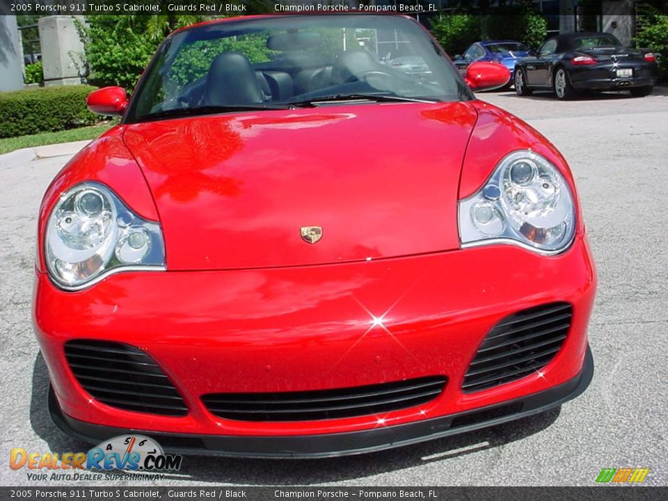 2005 Porsche 911 Turbo S Cabriolet Guards Red / Black Photo #8