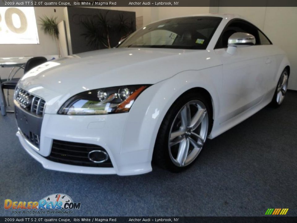 2009 Audi TT S 2.0T quattro Coupe Ibis White / Magma Red Photo #1