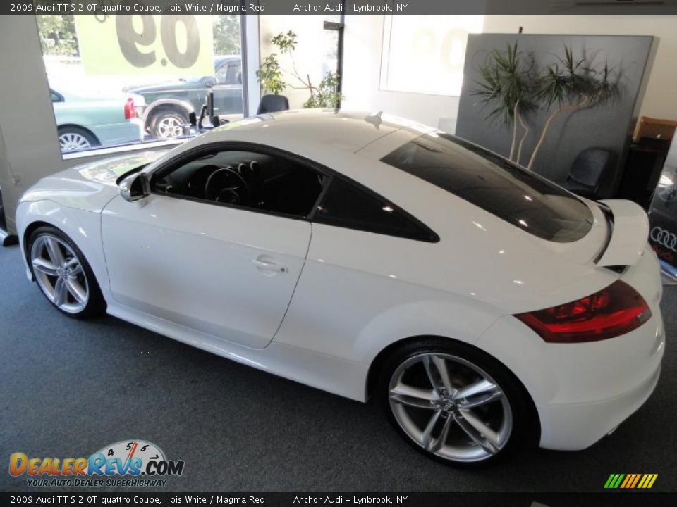 2009 Audi TT S 2.0T quattro Coupe Ibis White / Magma Red Photo #3