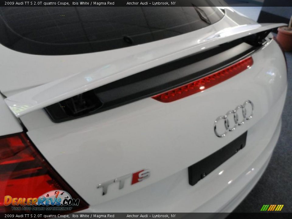 2009 Audi TT S 2.0T quattro Coupe Ibis White / Magma Red Photo #7