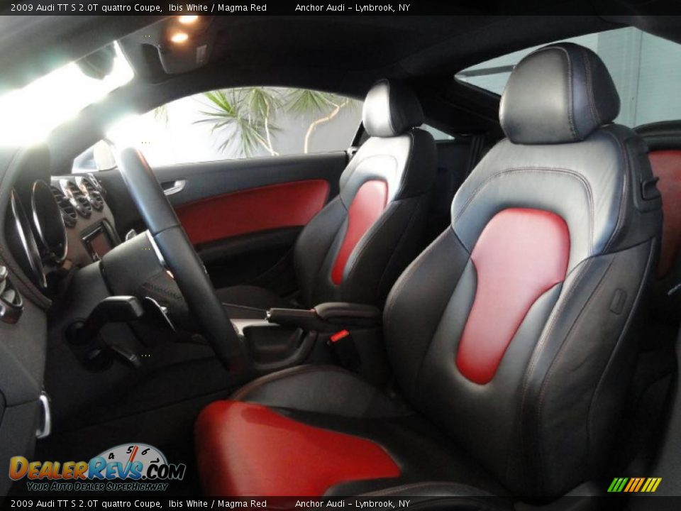 Magma Red Interior - 2009 Audi TT S 2.0T quattro Coupe Photo #10