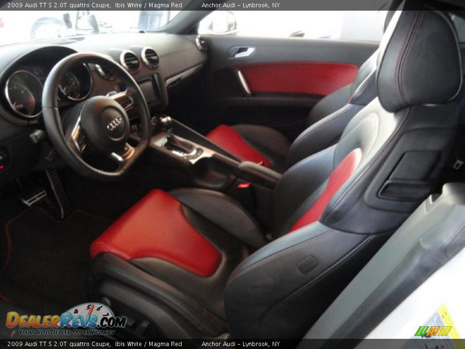 Magma Red Interior - 2009 Audi TT S 2.0T quattro Coupe Photo #12