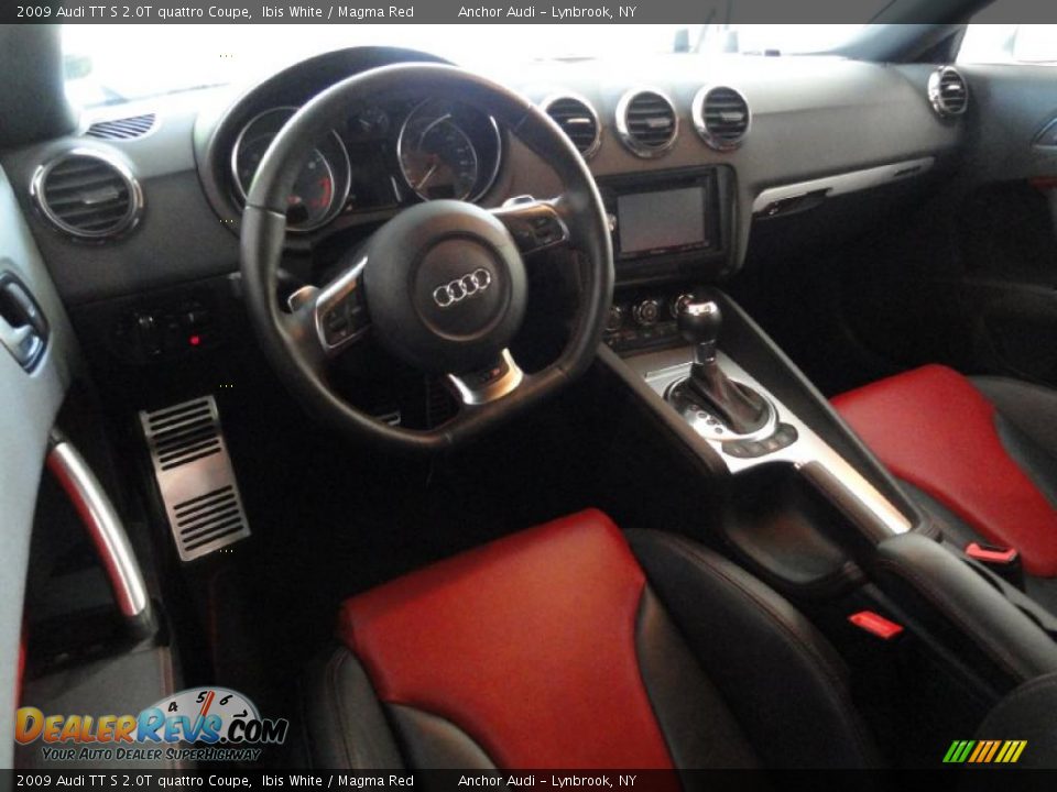 Magma Red Interior - 2009 Audi TT S 2.0T quattro Coupe Photo #13