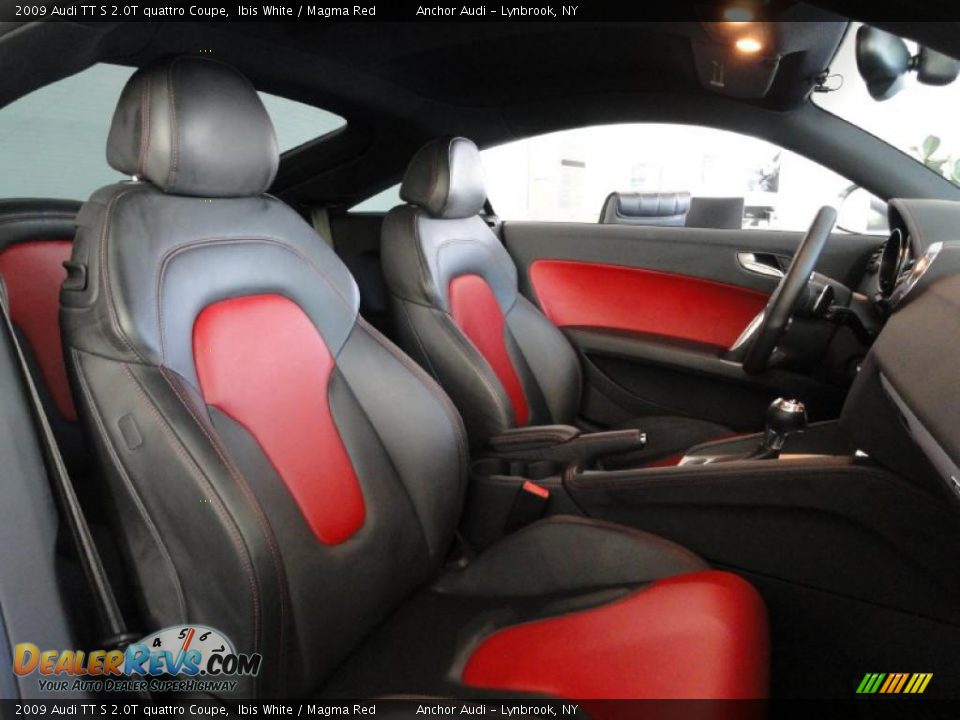 Magma Red Interior - 2009 Audi TT S 2.0T quattro Coupe Photo #15