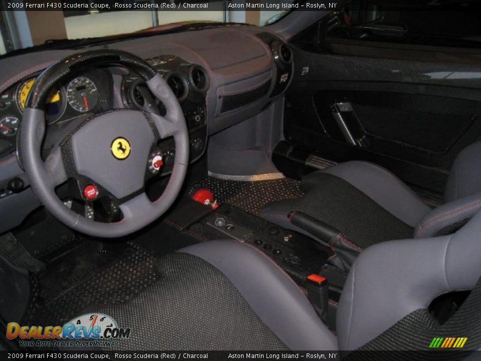 Charcoal Interior - 2009 Ferrari F430 Scuderia Coupe Photo #11