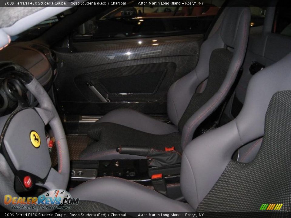 Charcoal Interior - 2009 Ferrari F430 Scuderia Coupe Photo #12