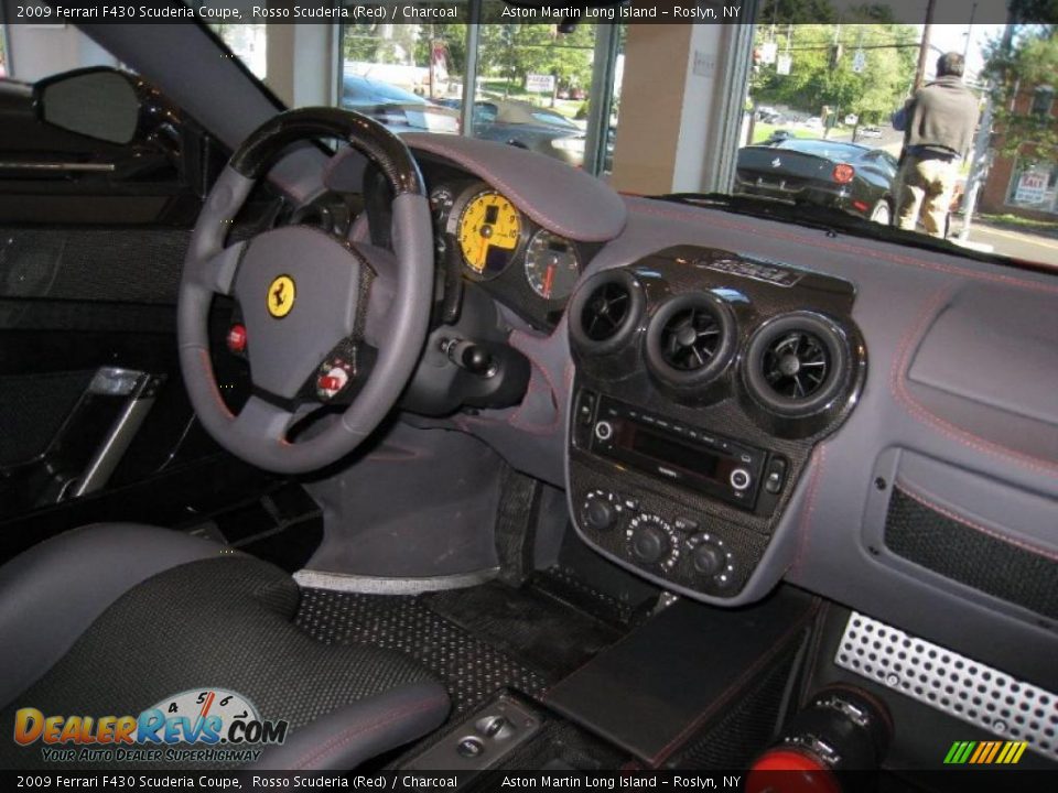 Charcoal Interior - 2009 Ferrari F430 Scuderia Coupe Photo #14