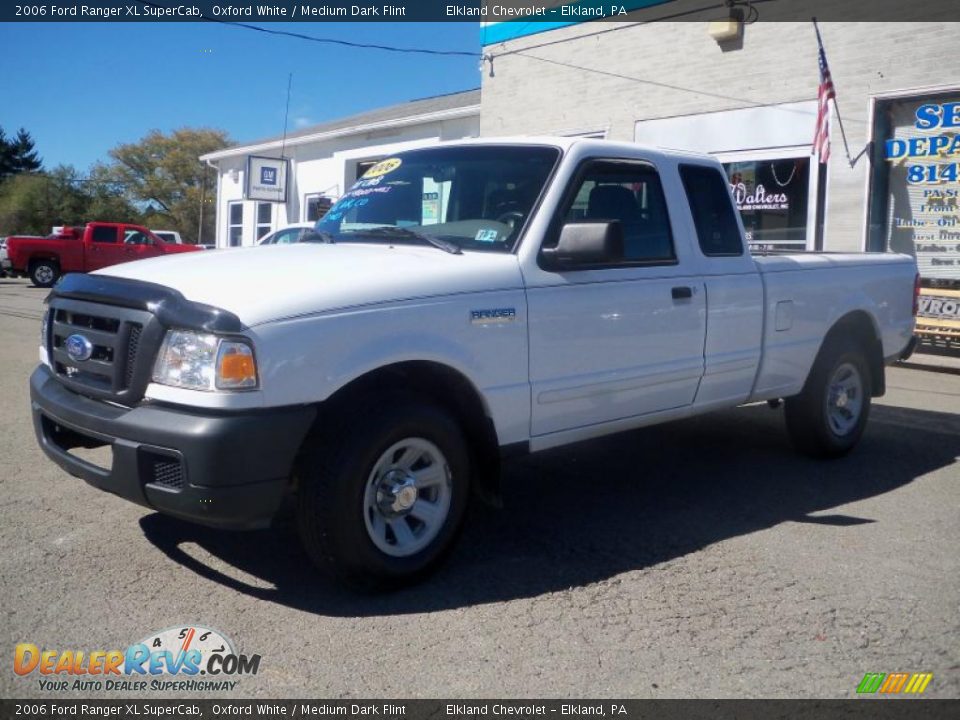 2006 Ford Ranger XL SuperCab Oxford White / Medium Dark Flint Photo #1
