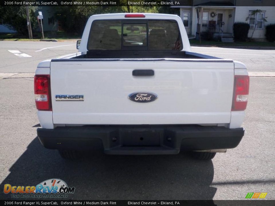 2006 Ford Ranger XL SuperCab Oxford White / Medium Dark Flint Photo #6