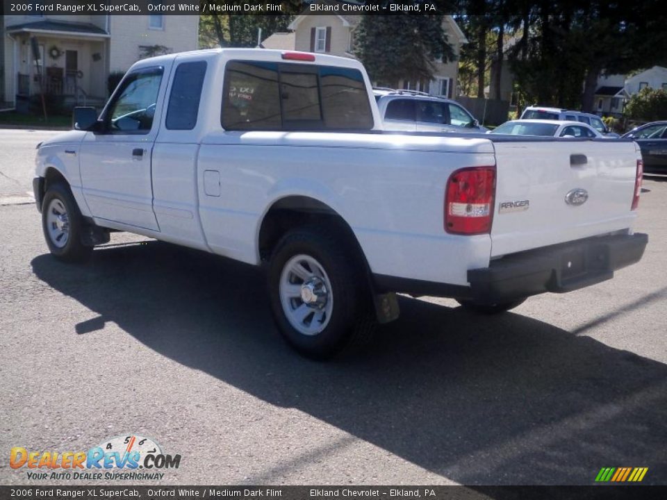 2006 Ford Ranger XL SuperCab Oxford White / Medium Dark Flint Photo #7