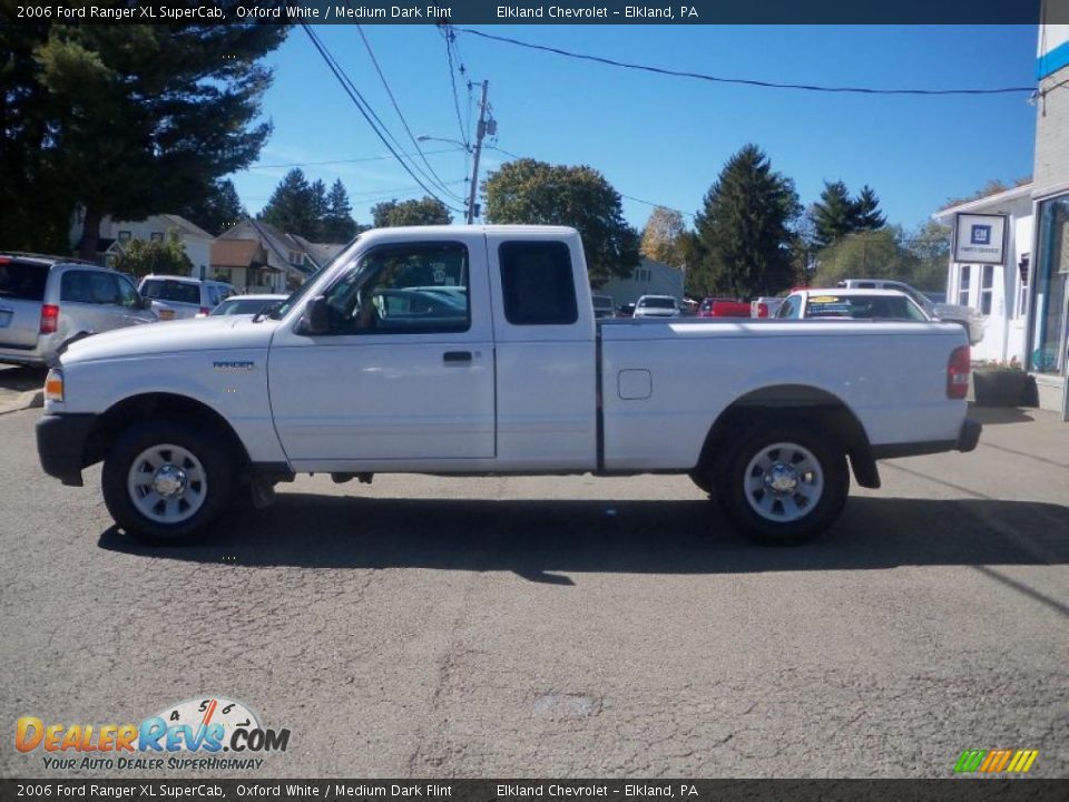 2006 Ford Ranger XL SuperCab Oxford White / Medium Dark Flint Photo #8