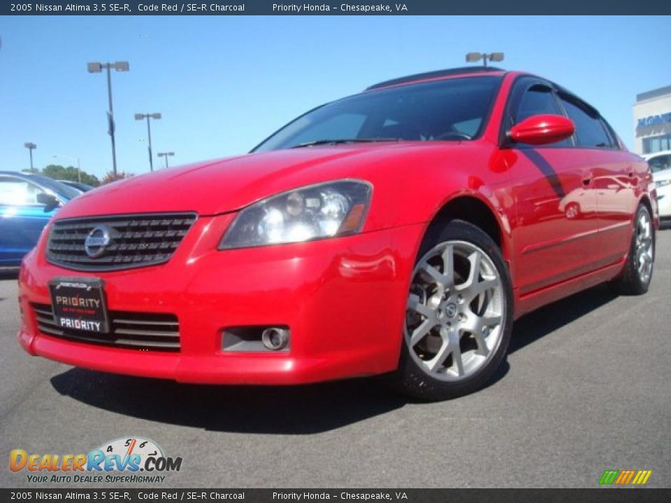 2005 Nissan Altima 3.5 SE-R Code Red / SE-R Charcoal Photo #1