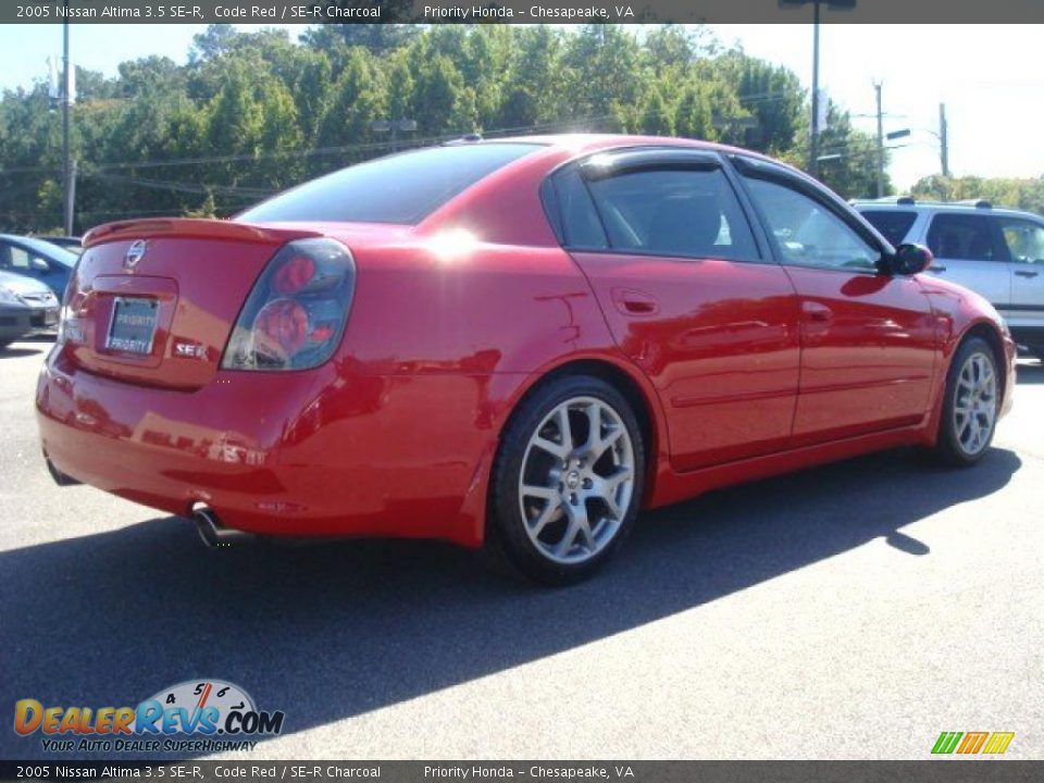 2005 Nissan Altima 3.5 SE-R Code Red / SE-R Charcoal Photo #5