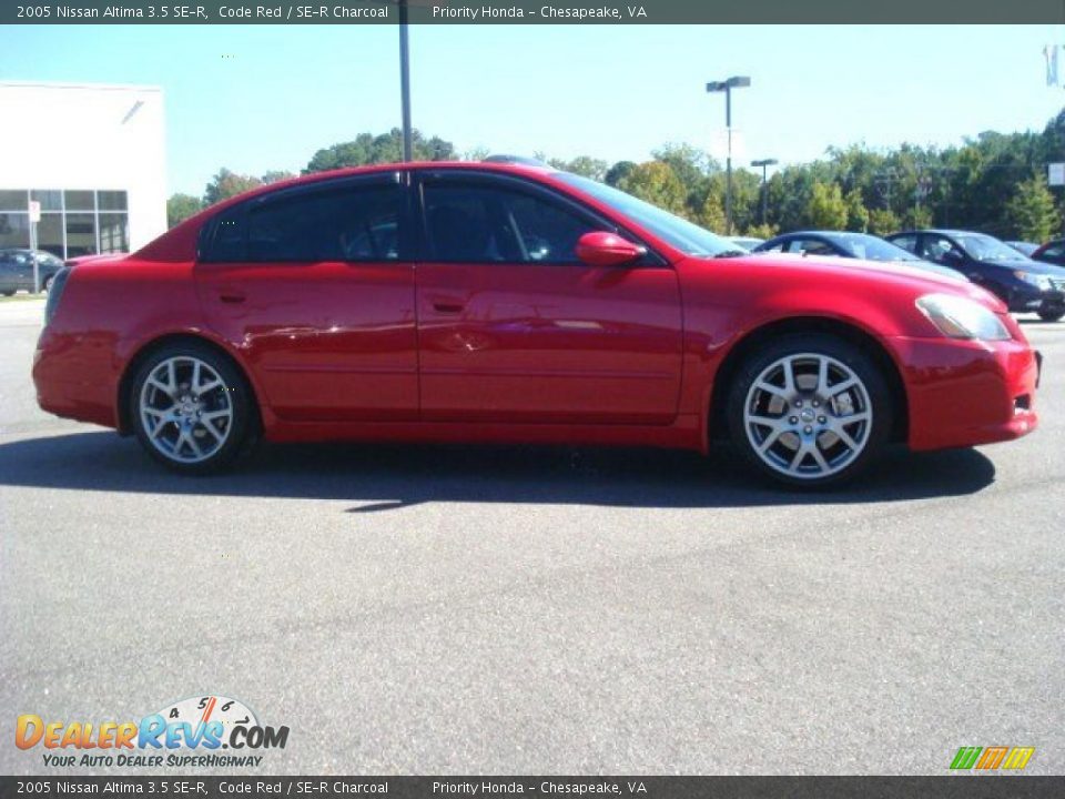 2005 Nissan Altima 3.5 SE-R Code Red / SE-R Charcoal Photo #6