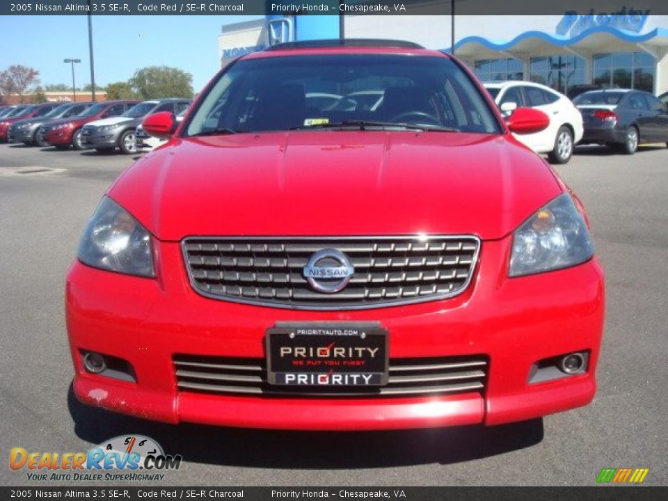 2005 Nissan Altima 3.5 SE-R Code Red / SE-R Charcoal Photo #7