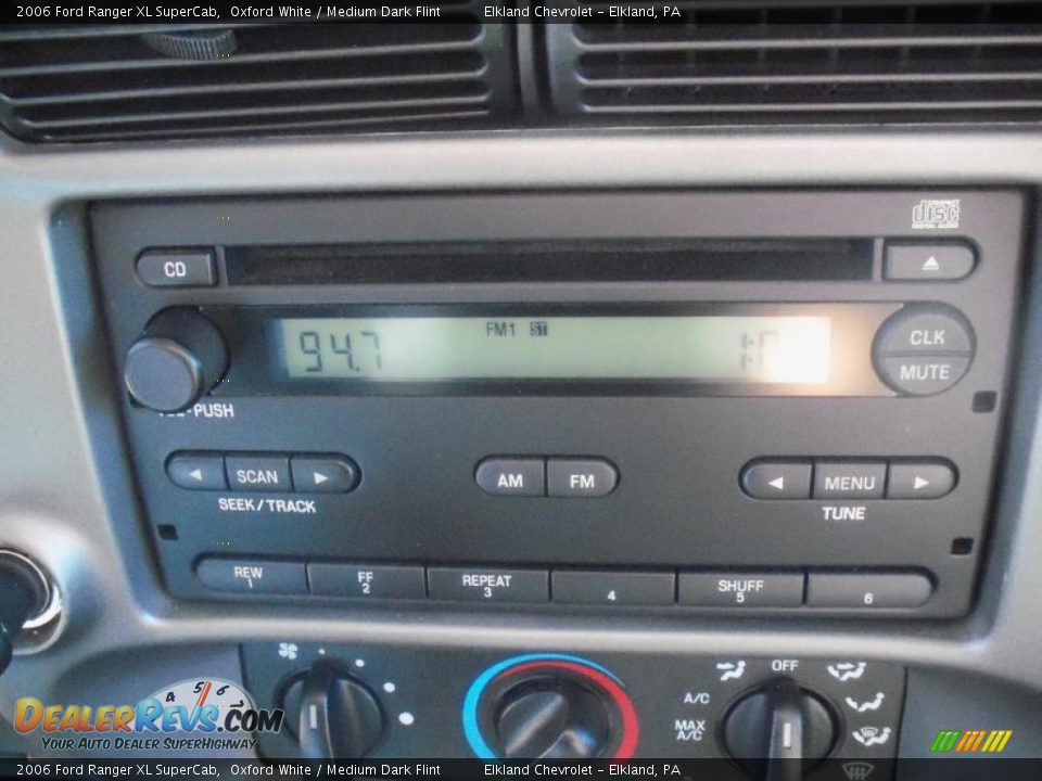2006 Ford Ranger XL SuperCab Oxford White / Medium Dark Flint Photo #27