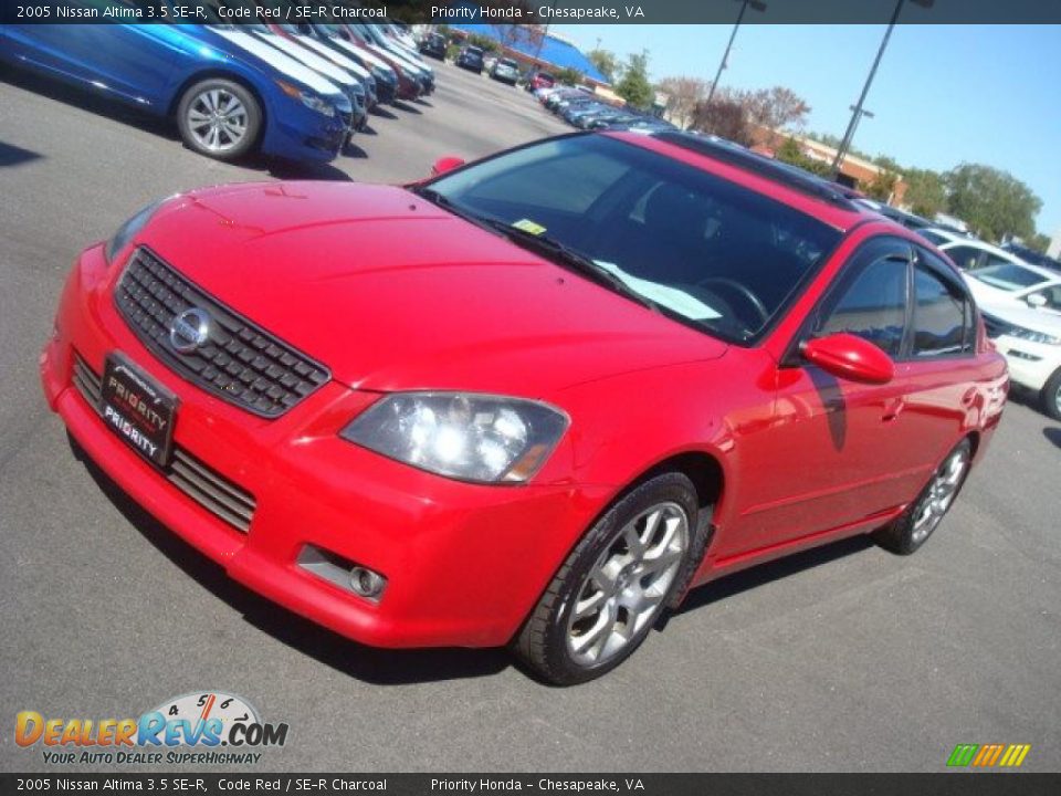 2005 Nissan Altima 3.5 SE-R Code Red / SE-R Charcoal Photo #8