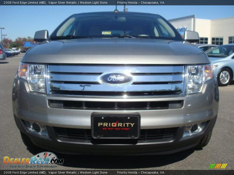 2008 Ford Edge Limited AWD Vapor Silver Metallic / Medium Light Stone Photo #9