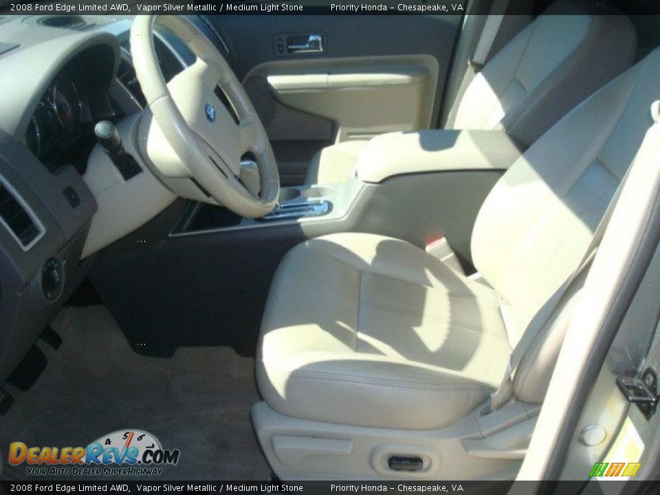2008 Ford Edge Limited AWD Vapor Silver Metallic / Medium Light Stone Photo #11