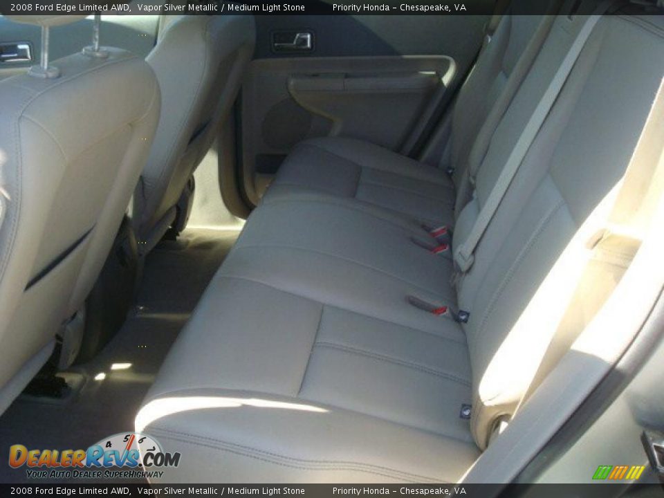 2008 Ford Edge Limited AWD Vapor Silver Metallic / Medium Light Stone Photo #12