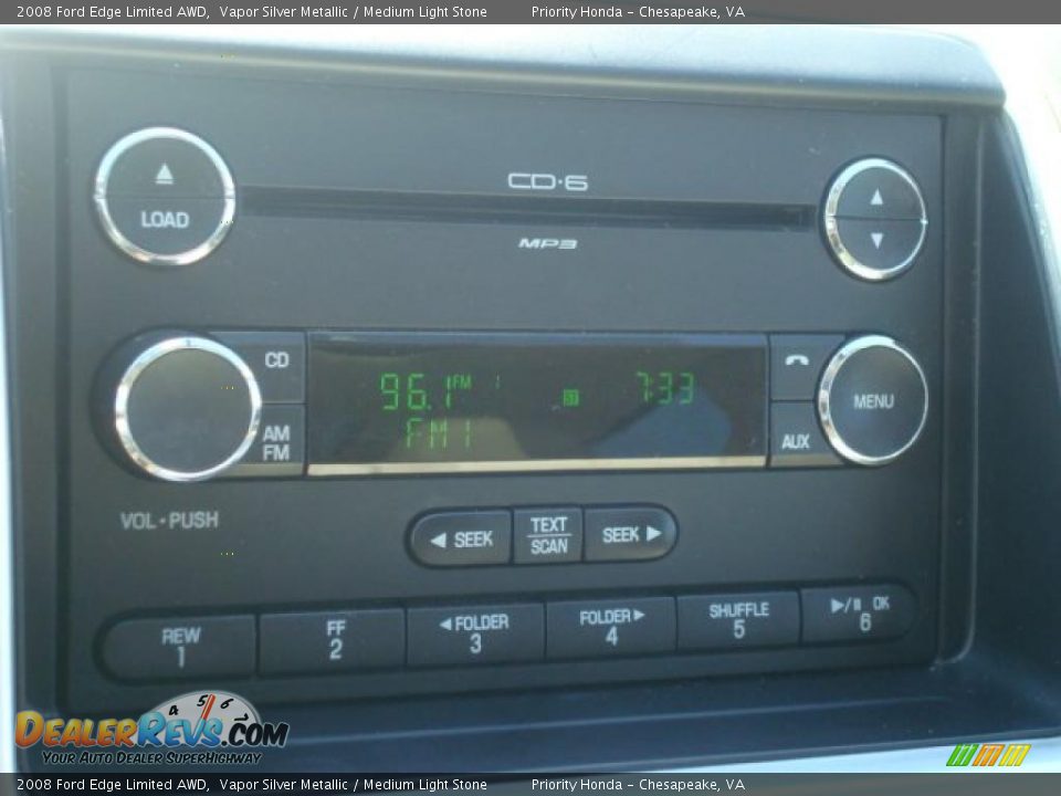 2008 Ford Edge Limited AWD Vapor Silver Metallic / Medium Light Stone Photo #21
