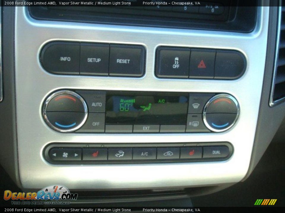 2008 Ford Edge Limited AWD Vapor Silver Metallic / Medium Light Stone Photo #22