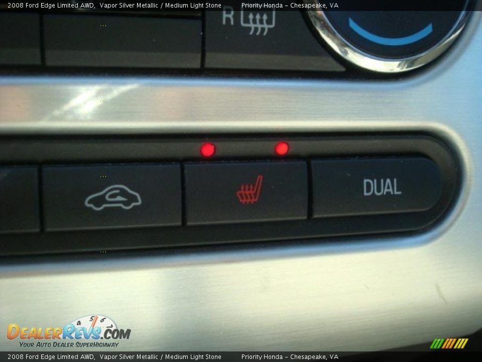 2008 Ford Edge Limited AWD Vapor Silver Metallic / Medium Light Stone Photo #23