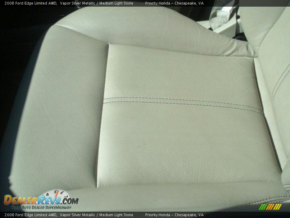2008 Ford Edge Limited AWD Vapor Silver Metallic / Medium Light Stone Photo #24