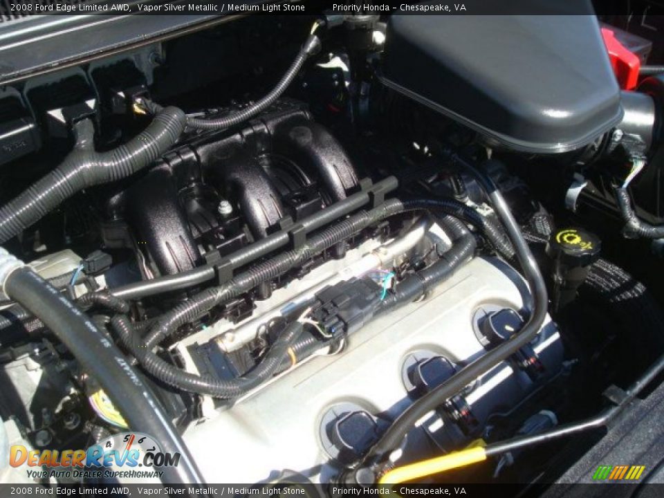 2008 Ford Edge Limited AWD Vapor Silver Metallic / Medium Light Stone Photo #27