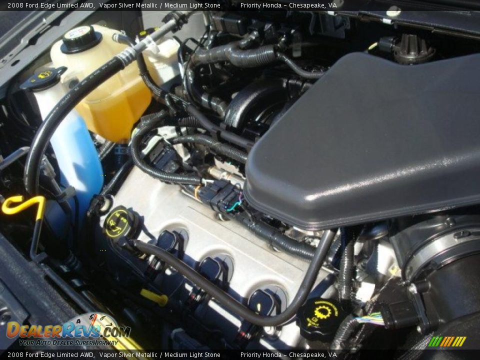 2008 Ford Edge Limited AWD Vapor Silver Metallic / Medium Light Stone Photo #28