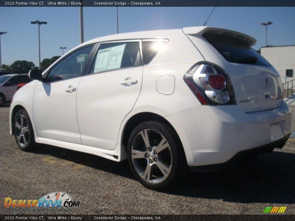 2010 Pontiac Vibe GT Ultra White / Ebony Photo #4