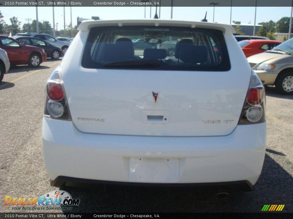 2010 Pontiac Vibe GT Ultra White / Ebony Photo #5