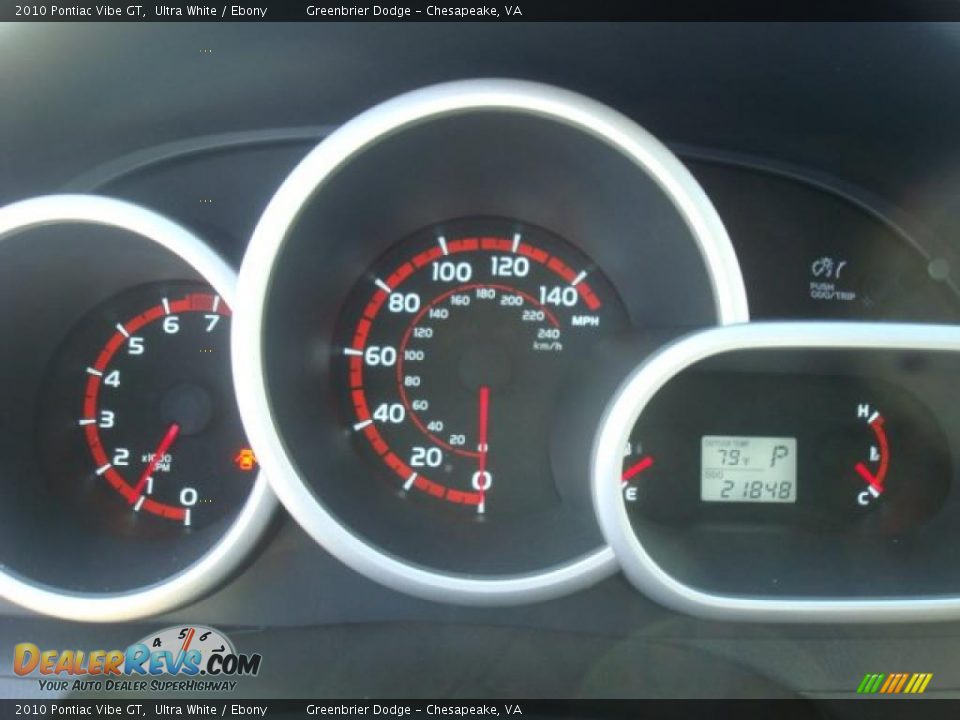 2010 Pontiac Vibe GT Ultra White / Ebony Photo #20