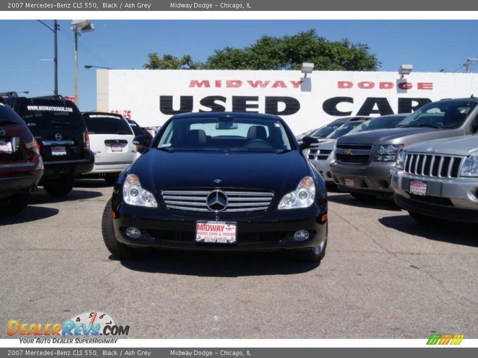 2007 Mercedes-Benz CLS 550 Black / Ash Grey Photo #1