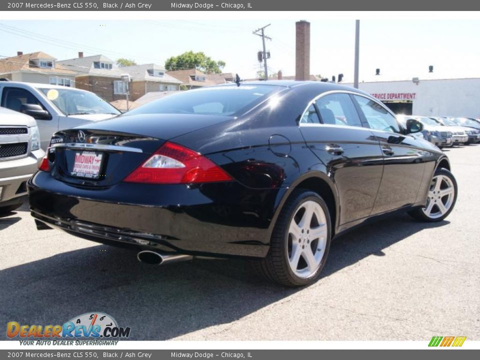 2007 Mercedes-Benz CLS 550 Black / Ash Grey Photo #3