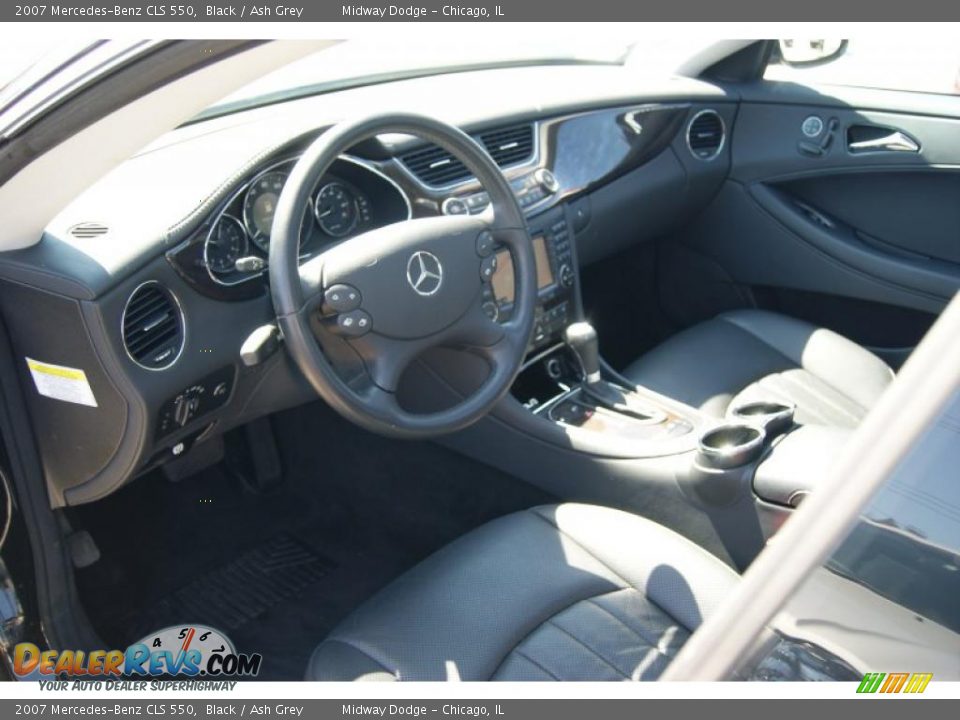 2007 Mercedes-Benz CLS 550 Black / Ash Grey Photo #6