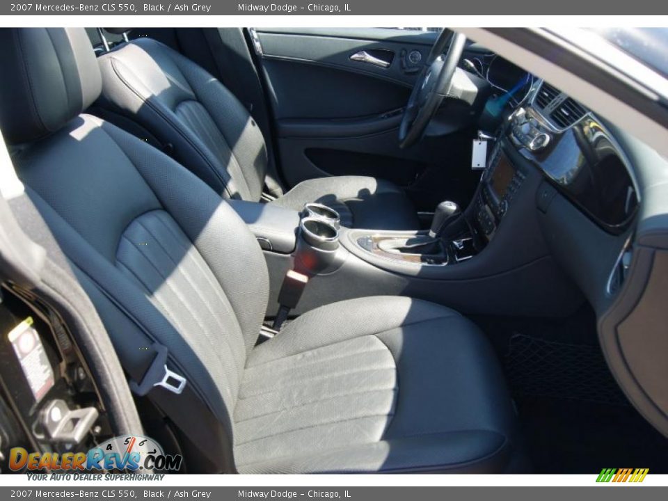 2007 Mercedes-Benz CLS 550 Black / Ash Grey Photo #7