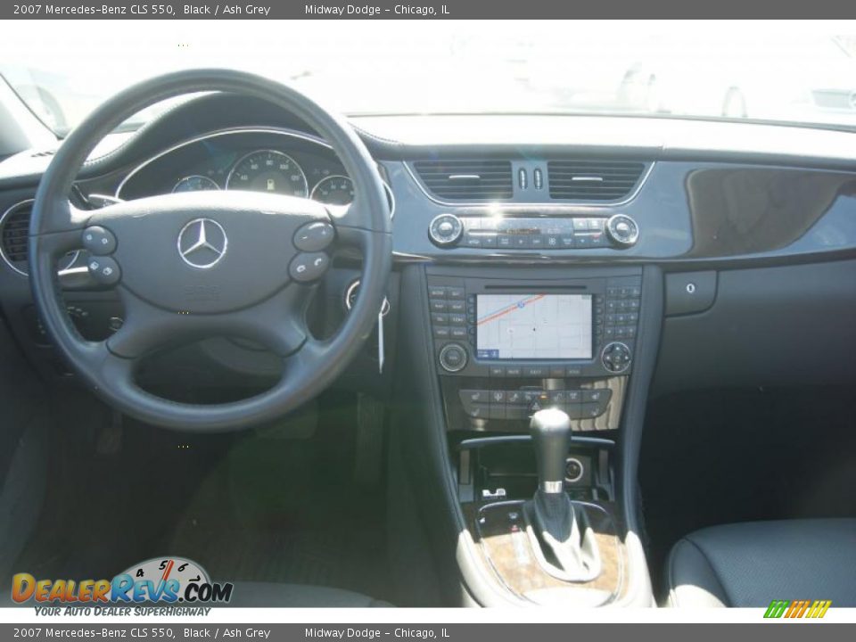 2007 Mercedes-Benz CLS 550 Black / Ash Grey Photo #9