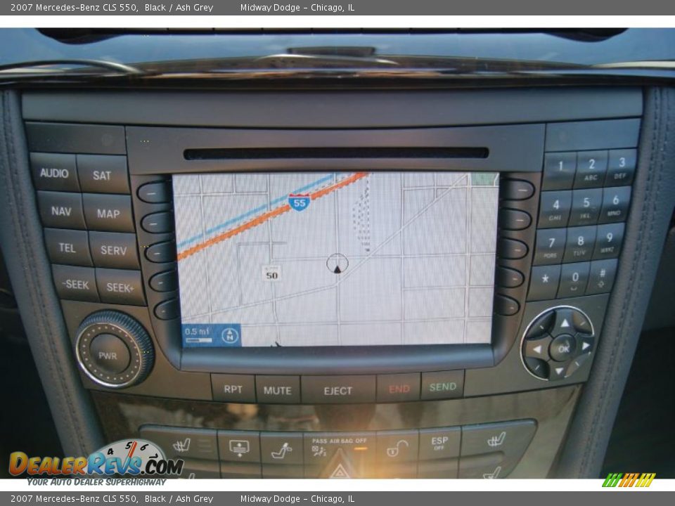 2007 Mercedes-Benz CLS 550 Black / Ash Grey Photo #12