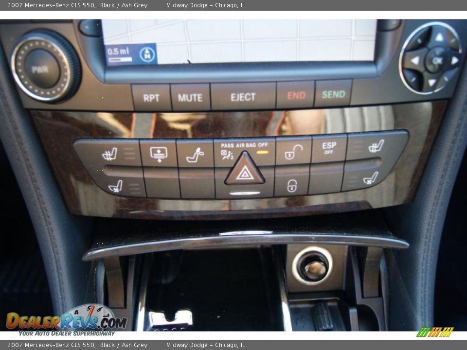 2007 Mercedes-Benz CLS 550 Black / Ash Grey Photo #13
