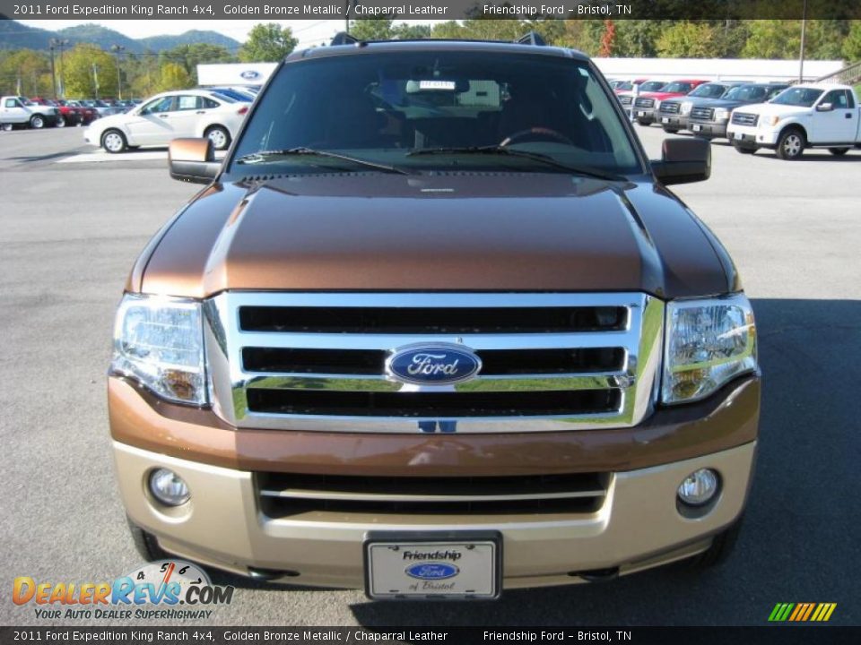 2011 Ford Expedition King Ranch 4x4 Golden Bronze Metallic / Chaparral Leather Photo #3