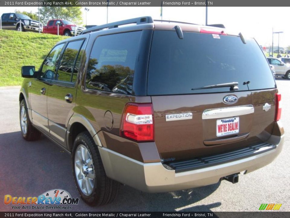 2011 Ford Expedition King Ranch 4x4 Golden Bronze Metallic / Chaparral Leather Photo #8