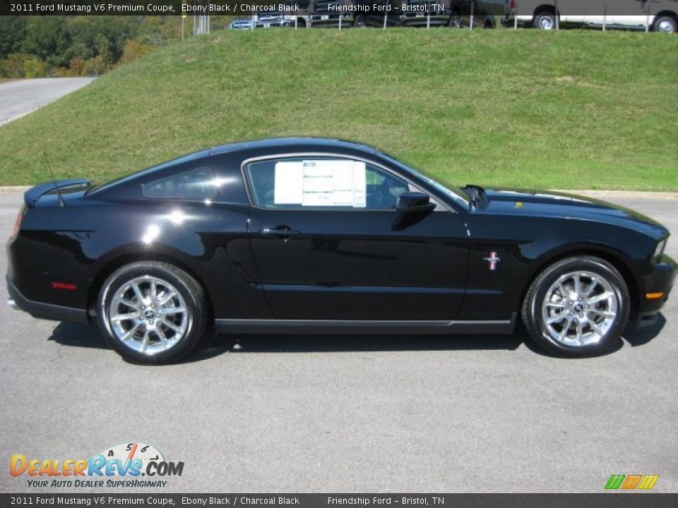 Ebony Black 2011 Ford Mustang V6 Premium Coupe Photo #5