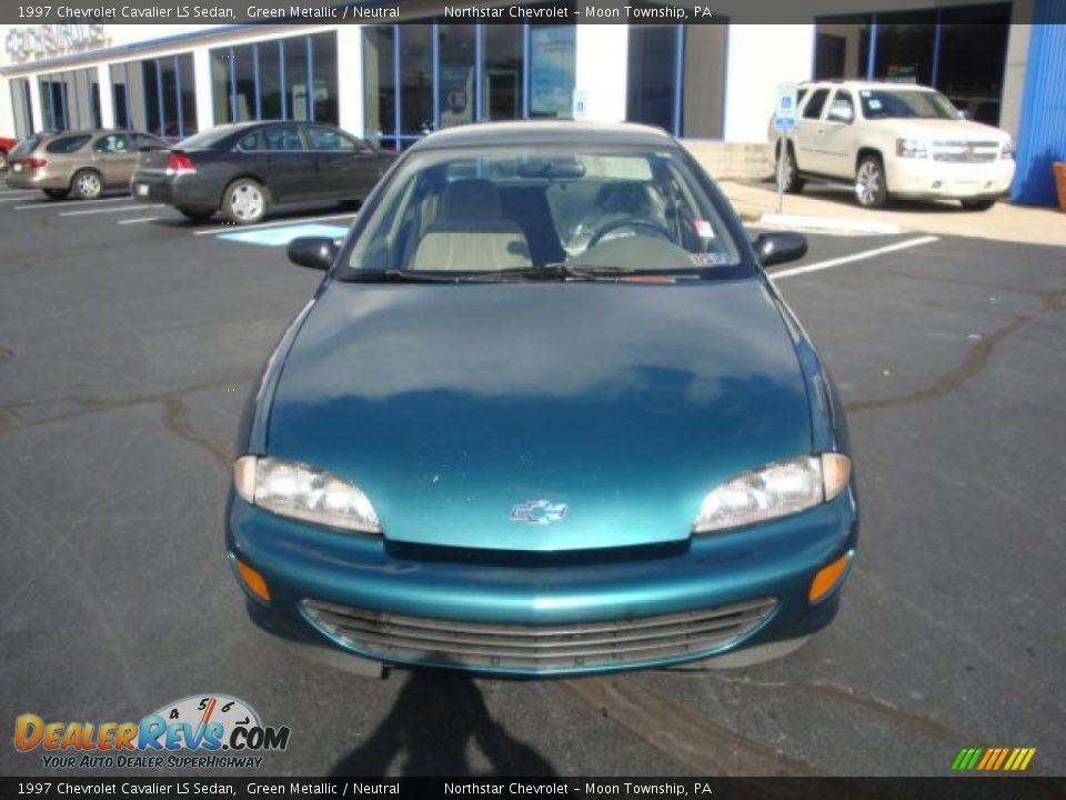 1997 Chevrolet Cavalier LS Sedan Green Metallic / Neutral Photo #6