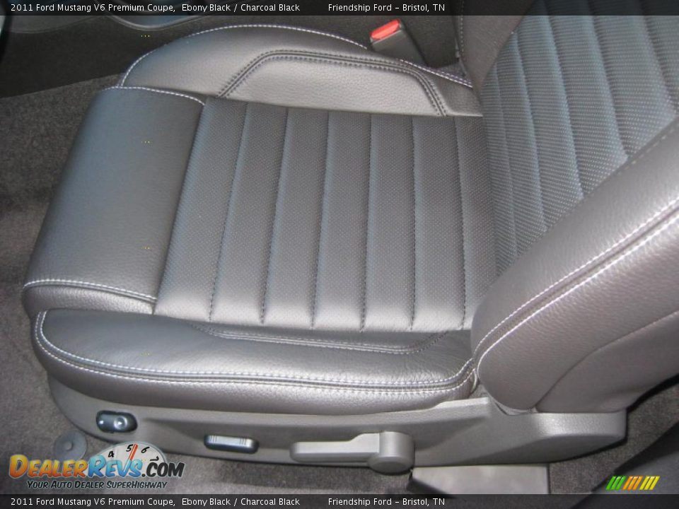 Charcoal Black Interior - 2011 Ford Mustang V6 Premium Coupe Photo #11