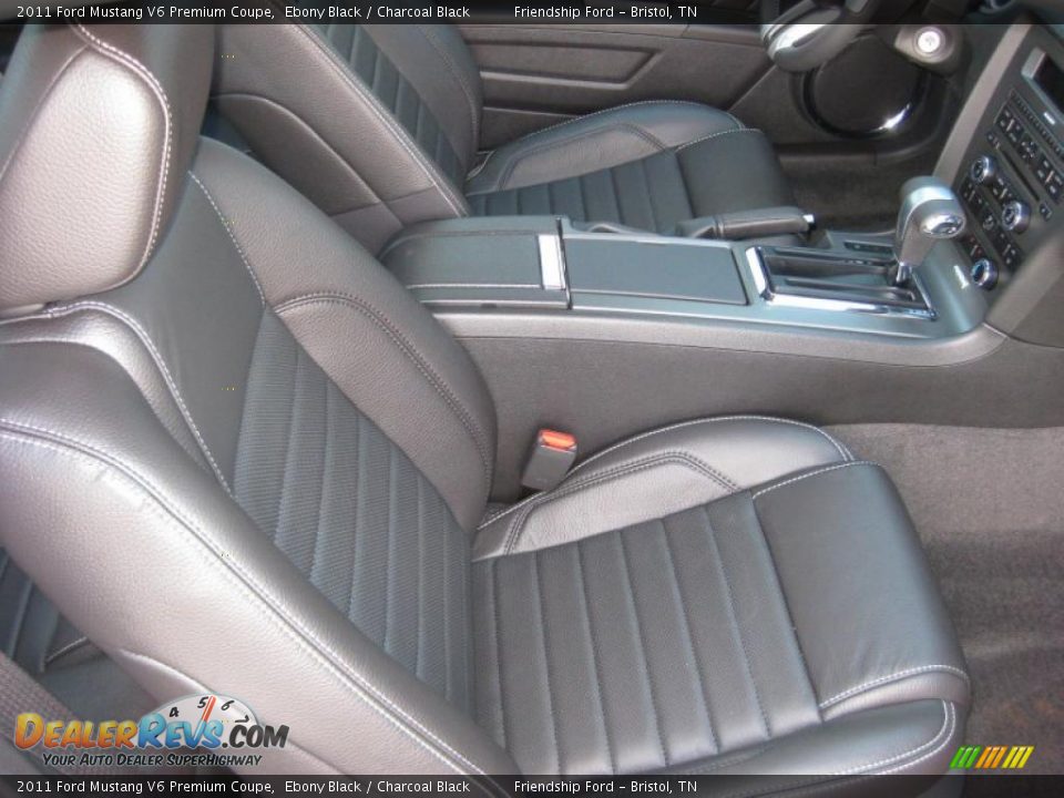 Charcoal Black Interior - 2011 Ford Mustang V6 Premium Coupe Photo #14