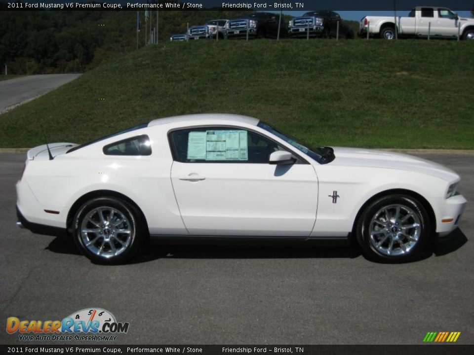 Performance White 2011 Ford Mustang V6 Premium Coupe Photo #5