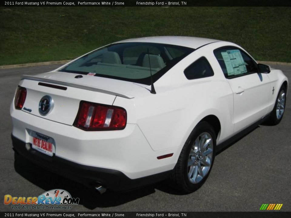 Performance White 2011 Ford Mustang V6 Premium Coupe Photo #6