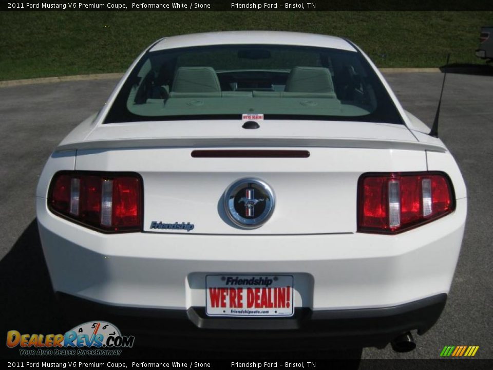 Performance White 2011 Ford Mustang V6 Premium Coupe Photo #7