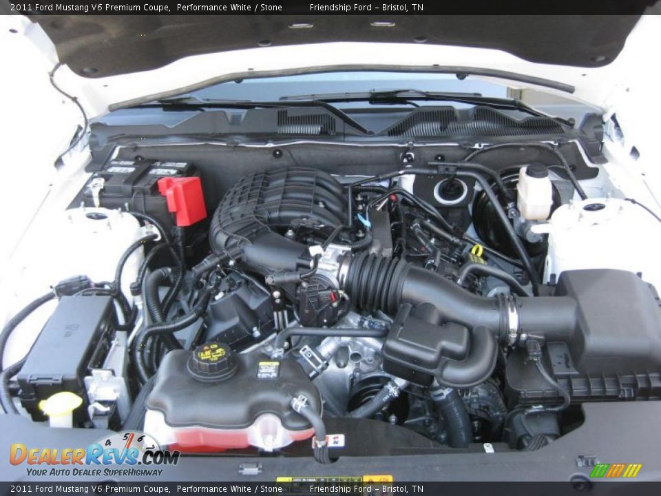 2011 Ford Mustang V6 Premium Coupe 3.7 Liter DOHC 24-Valve TiVCT V6 Engine Photo #10